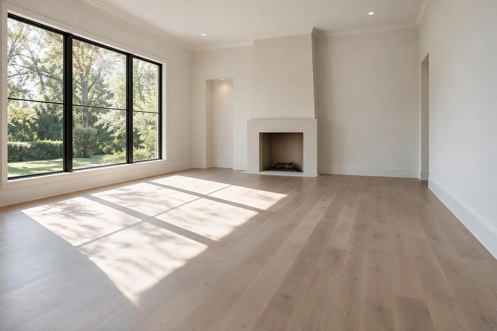 AI-reconstructed background after the movable furniture was separated